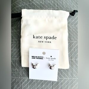 NWT Kate Spade x Hello Kitty and Friends Sanrio Stud Earrings and Dust Bag